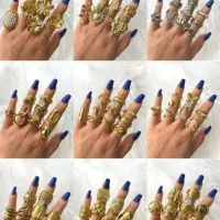 صدها مدل انگشتر استیل رنگ ثابت