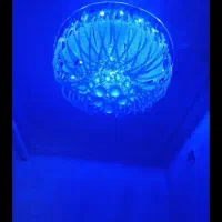 لوستر سقفی چشمه نور هفت رنگ|لوستر و چراغ آویز|رشت, رودباری|دیوار