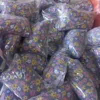 بالش الیاف گرگی طرح دار در رنگ بندی