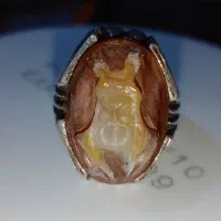 انگشتر عقیق سه پوست