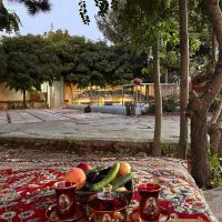 باغ + کلبه الاچیق دونفره ودورهمی خانوادگی|اجارهٔ کوتاهمدت ویلا و باغ|مشهد, سازمان آب|دیوار