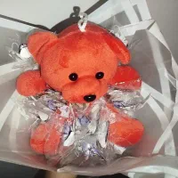 دسته کل عروسک و پروانه