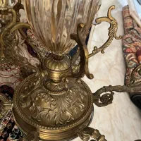 ۲ عددلوستر برنز اصل همراه با دیوار کوب|لوستر و چراغ آویز|اندیشه, اندیشه فاز ۱|دیوار