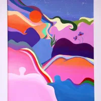 تابلو نقاشی کوبیسم (اکریلیک)