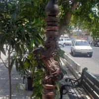 تنه چوب گردو اسب یک متری وقوچ یک متری،|صنایع دستی و سایر لوازم تزئینی|شازند, |دیوار