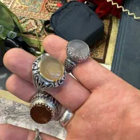 چهار عدد انگشتر بانگین عقیق