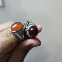 ۲ عددانگشتر نقره