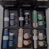 فلاسک سه لیوانه مسافرتی مدل وکیوم ست
