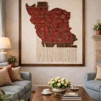 تابلوفرش دستبافت نقشه ایران