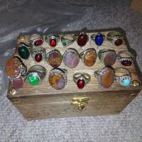 فروش انگشتر با نگین معدنی و تسبیح شاه مقصود