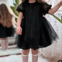 سارافون مشکی دخترونه نقلی
