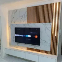 اجرای دکور کناف تلویزیون تیوی وال TV wall یک روزه