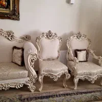 مبل سلطنتی ۹ نفره همراه با ناهار خوری ۶ نفره وه