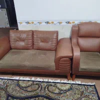 مبل راحتی 7 نفره چرمی|مبلمان خانگی و میز عسلی|همدان, |دیوار