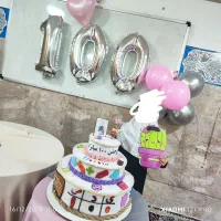 ماکت کیک سه طبقه مخصوص جشن صد مدارس