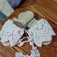 صندل مکرومه رکابدار بدون رکاب