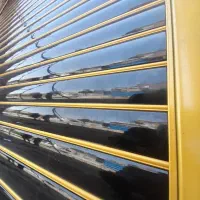 تیغه آلمینیوم کرکره برقی طلایی کد 1255جک پارکینگ