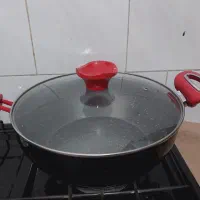 ماهیتابه (ووک) جنس خوب سبک برا برنج شش نفر