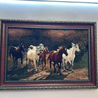 تابلو فرش ماشینی طرح طبیعت