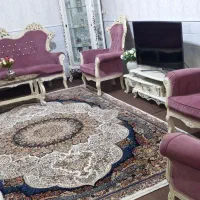 مبل استیل ۷نفره به همراه میز غذا خوری۴نفره