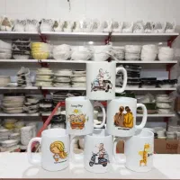 ماگ طرح دخترانه شکرستان سرامیک چینی محکم