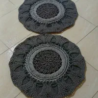 فرشینه ست طوسی تیره روشن آماده جفتش ۱تومان