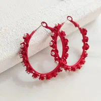 گوشواره فانتزی دخترانه رنگی 5163