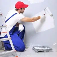 نقاشی ساختمان با کیفیت و تضمین|خدمات پیشه و مهارت|مشهد, الهیه|دیوار