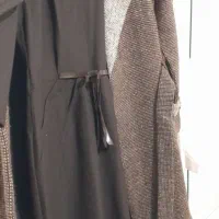 پالتو سارافون آستین بلند قهوه ای|لباس|سلماس, |دیوار