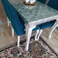 میز ناهار خوری چهار نفره سالم و تمیز|میز و صندلی غذاخوری|لنگرود, |دیوار