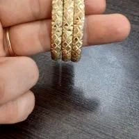 النگوی طلایی رنگ ثابت بچگانه