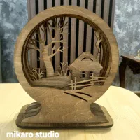 قبول طراحی و ساخت انواع دکوریهای چوبی|صنایع دستی و سایر لوازم تزئینی|آفتاب, |دیوار