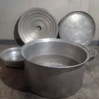 دیگ و سینی بزرگ و ابگردان