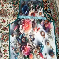 پیش بند مخمل سه بعدی لمینت دار و دمکنی