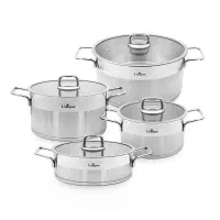 سرویس قابلمه استیل یونیک مدل UN-9990 (درب فلت)