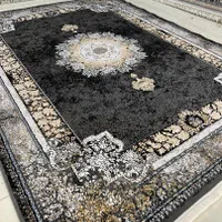 فرش جدید۱۲متری ترکیب رنگ مشکی طوسی طلایی|فرش|اصفهان, کوجان|دیوار