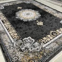 فرش جدید۱۲متری ترکیب رنگ مشکی طوسی طلایی|فرش|اصفهان, کوجان|دیوار