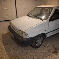 پراید مدل ۹۱ تو پارکینگ خوابیده بوده
