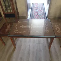 میز همراه با عسلی با چوب گردو و کاملا نو|مبلمان خانگی و میز عسلی|پاکدشت, |دیوار