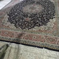 فرش ۱۲متری سرمه ای و۶متری کرم