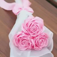 گل روبانی با بهترین قیمت و کیفیت ممکن|گل مصنوعی|خوی, |دیوار