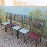 صندلی فلزی ۵ عدد یکجا|صندلی و نیمکت|تبریز, |دیوار
