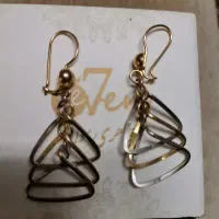 گوشواره طلا بافاکتور بدون اجرت 200بالای تابلو|جواهرات|کرج, گلدشت|دیوار