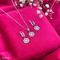 گوشواره و گردنبند نقره اشاغا قیمت گوموش قیز گونی|بدلیجات|تبریز, |دیوار