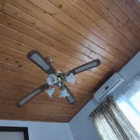 پنکه سقفی لوستری هومهر طرح چوب