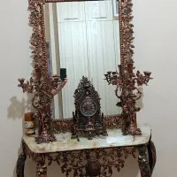 آینه شمعدان وساعت