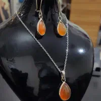 سرویس نقره استرلینگ با سنگ‌های اشکی خیره‌کننده