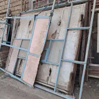 درب مغازه کتابی دوعدد ویترینی دوعدد