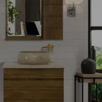 روشویی سنگی کابین دار