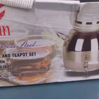 کتری استیل ضخیم ۷لیتری با قوری نو اکبند